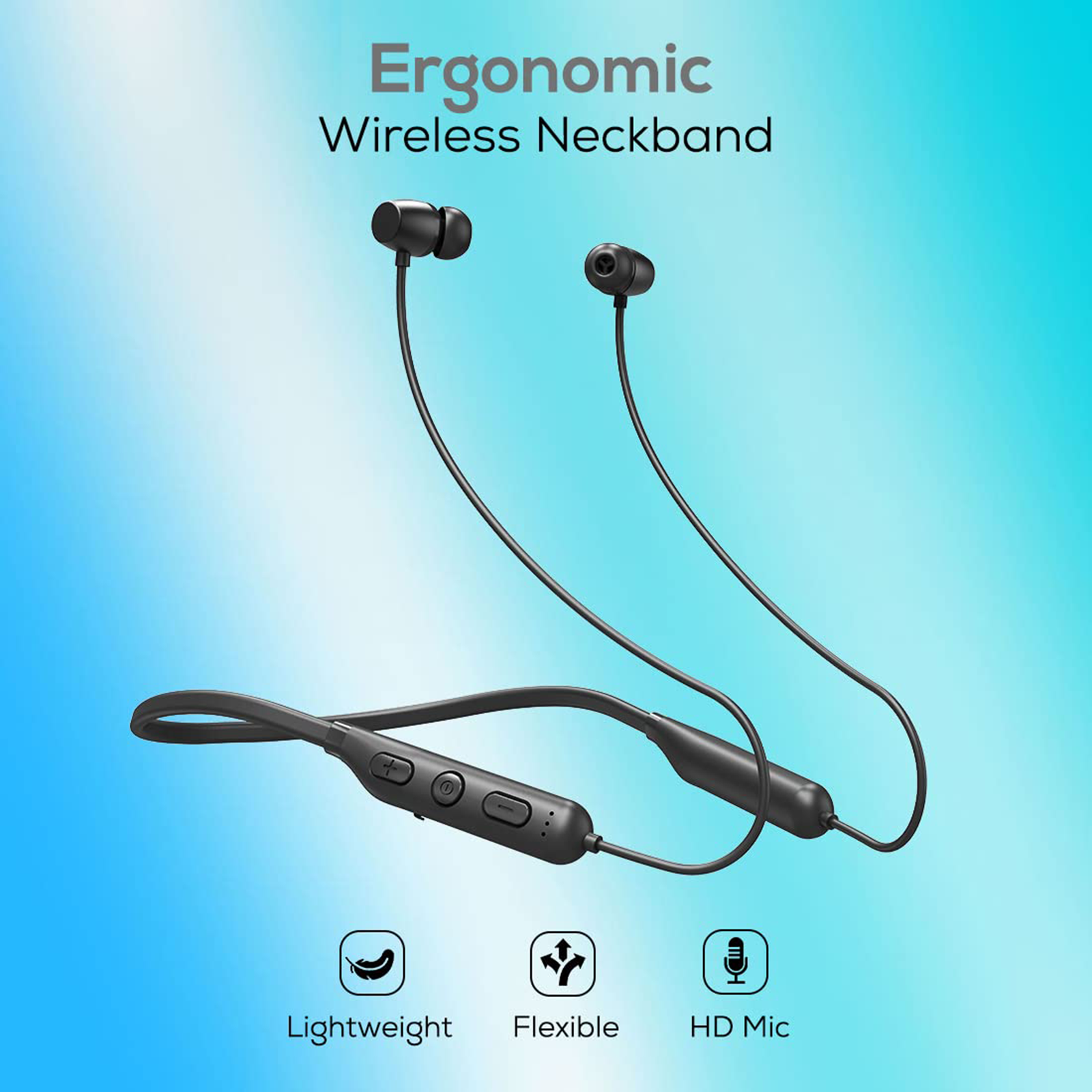 Ptron intunes lite neckband best sale bluetooth headset